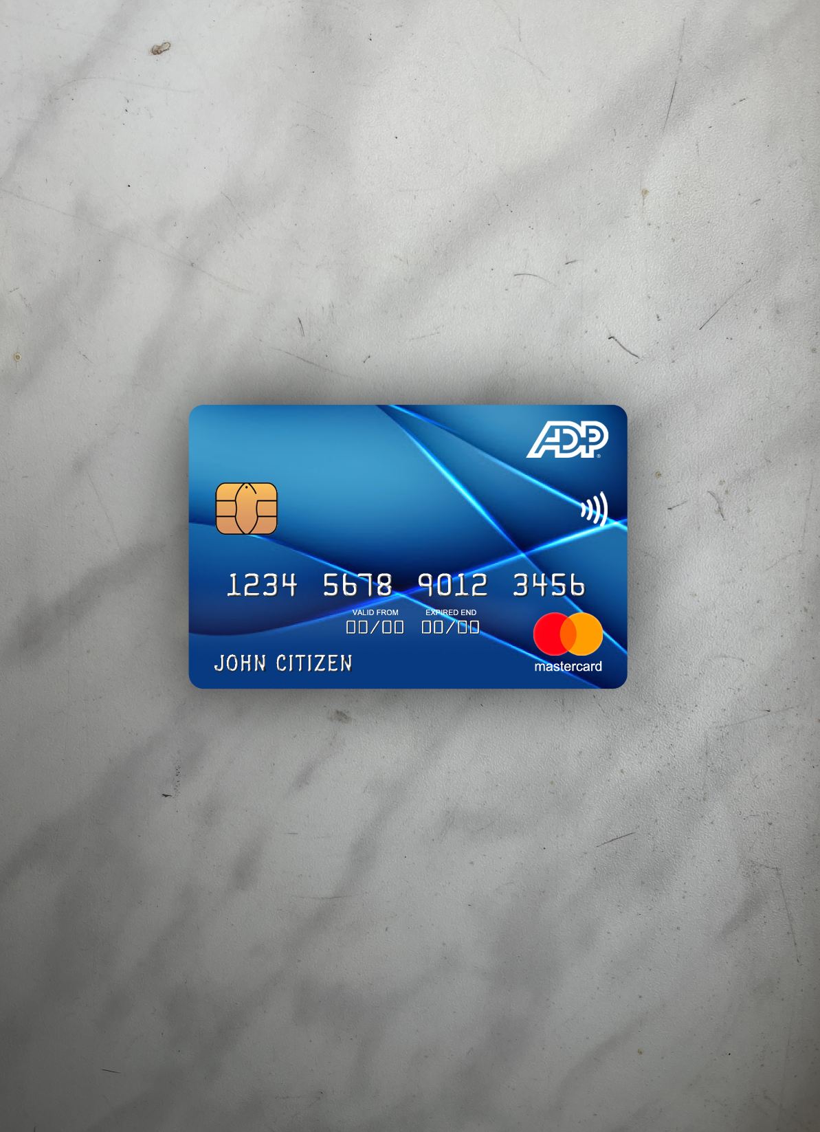 Download USA ADP Earnings bank mastercard photolook front Photoshop template